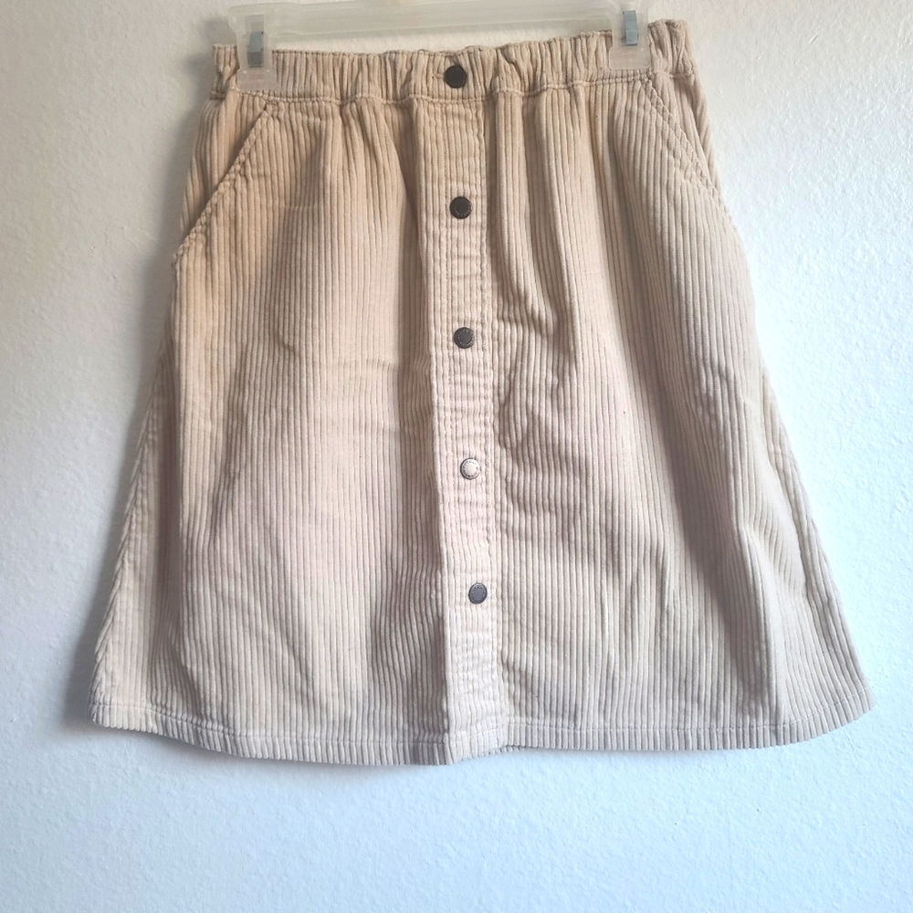 Uniqlo Girls Corduroy Beige Skirt